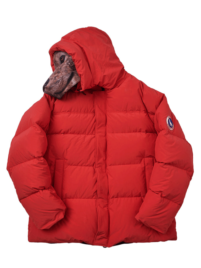 Animal Trim Puffer Jacket