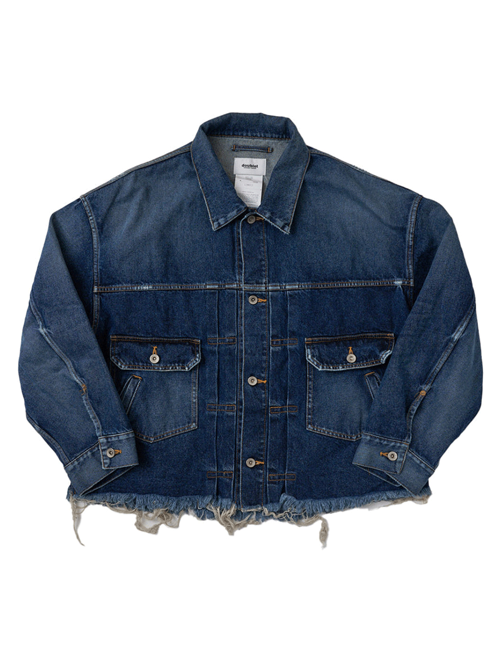 Jean jacket hot sale cut off