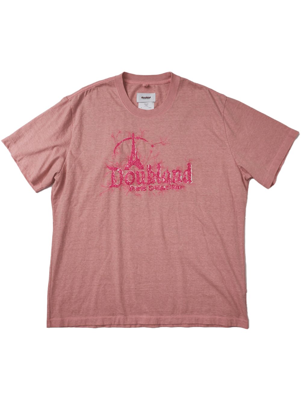 Doublet-Doubland-Embroidery-T-Shirt-Pink-1