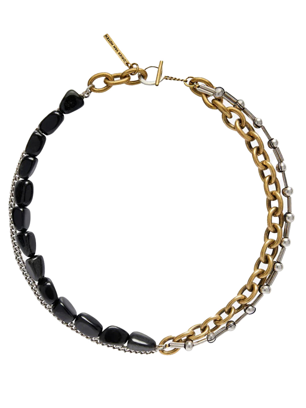 Dries-Van-Noten-Black-Necklace-Half-Chain-Black-1