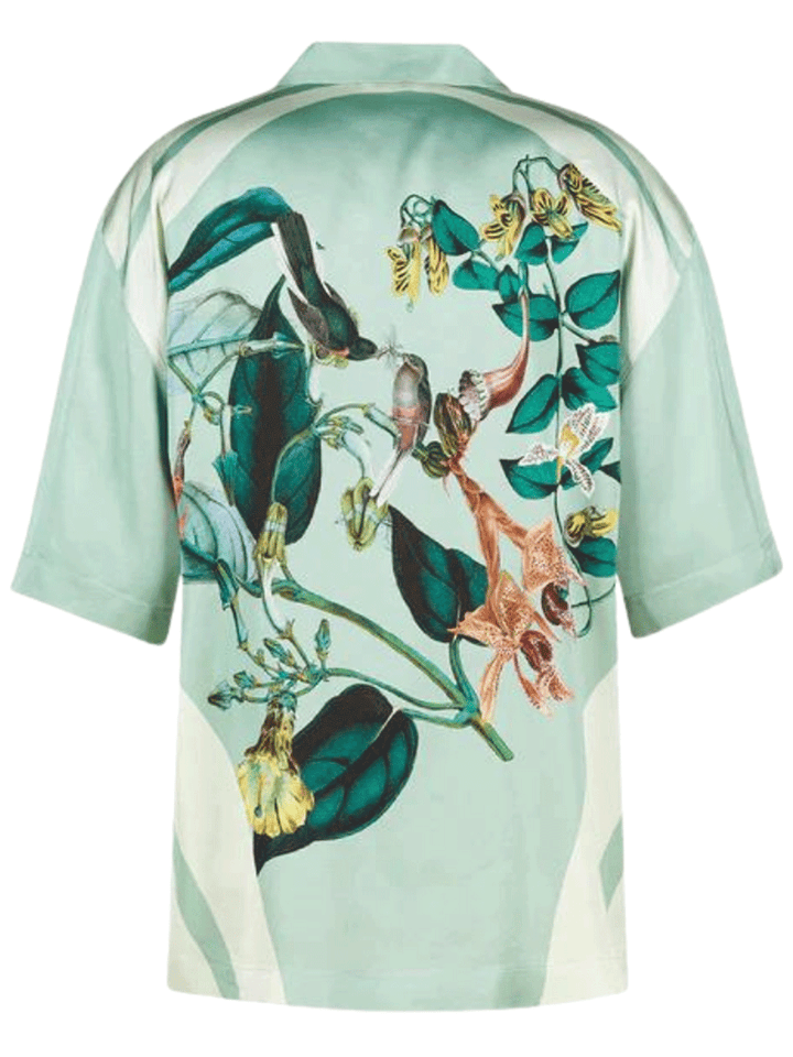 Dries-Van-Noten-Engineered-Print-On-Midweight-Shirt-Green-2