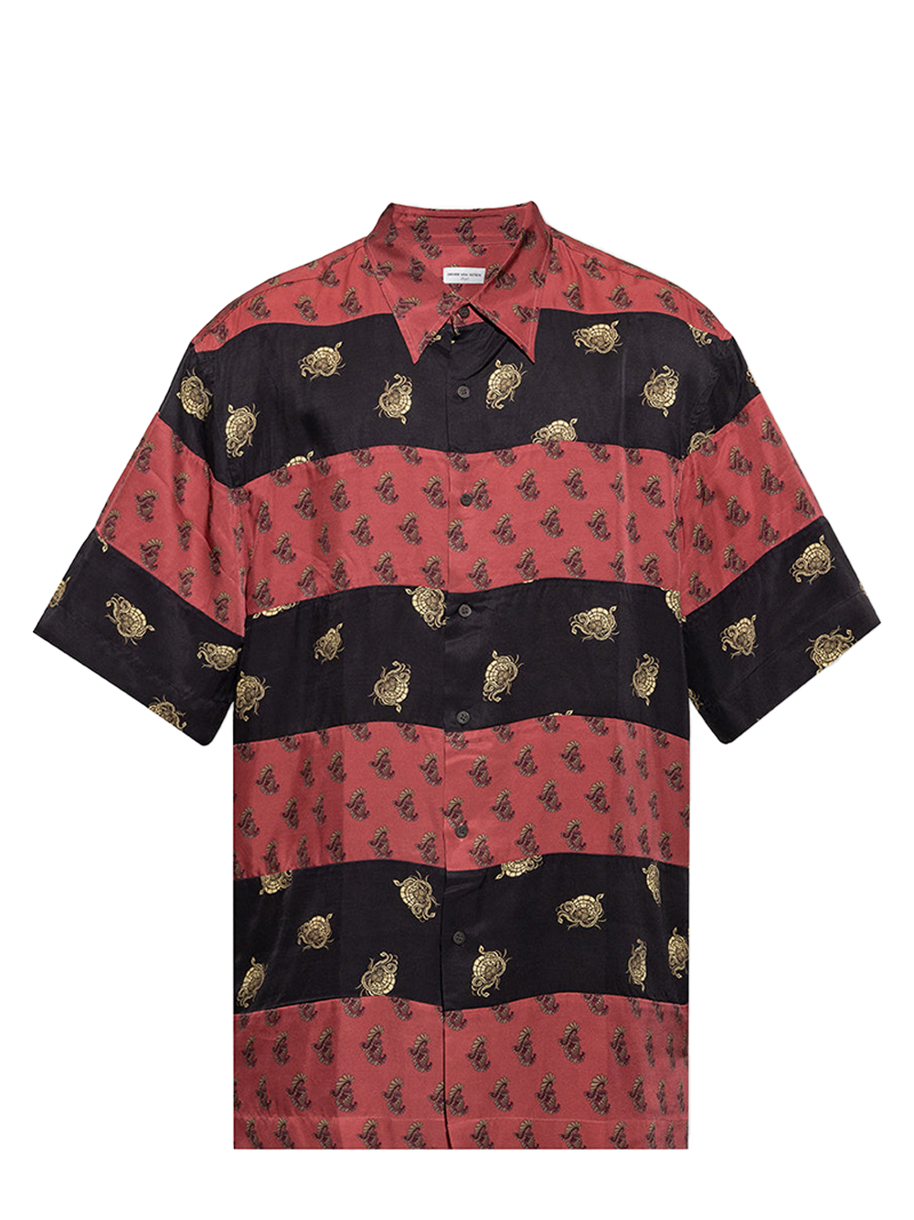 Dries Van Noten Loose Fit Short Sleeve Shirt Multi1 