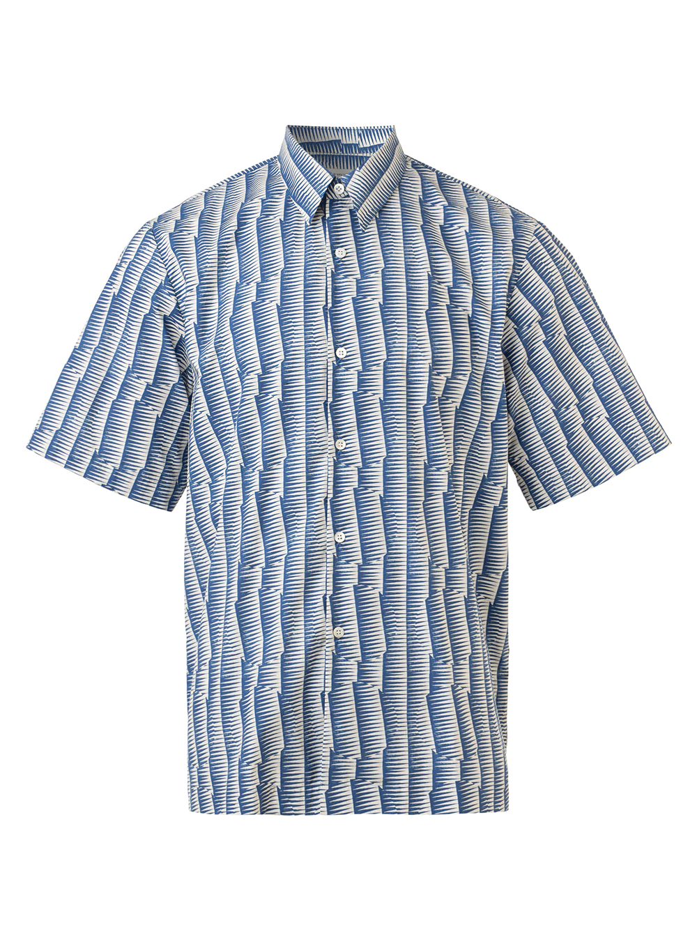Dries-Van-Noten-Printed-Cotton-Poplin-Shirt-Blue-1