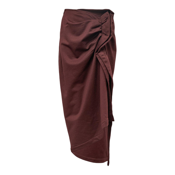 Club21 - Dries Van Noten - Fitted Drapped Skirt - SKIRTS - Brown