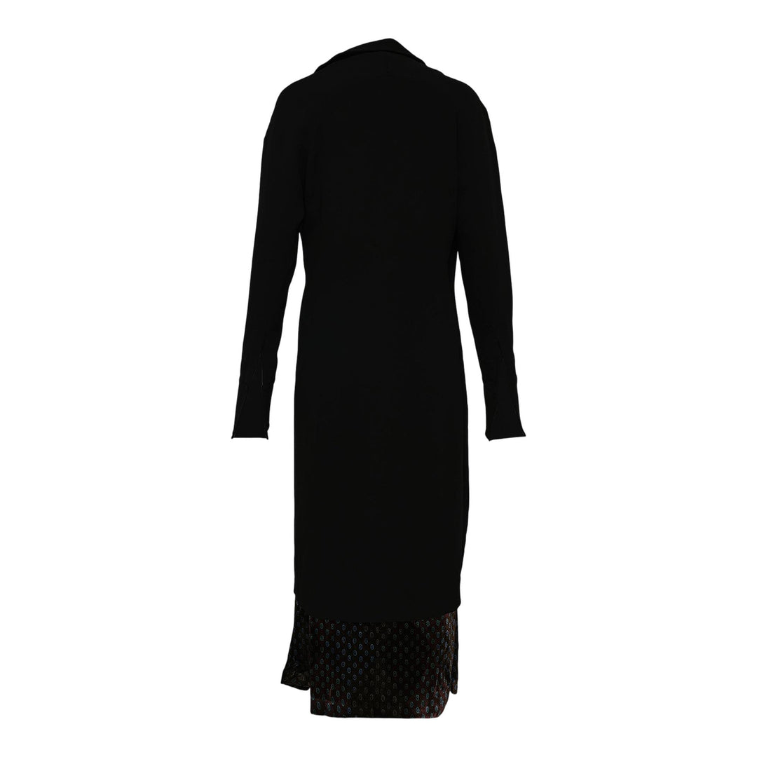 Club21 - Dries Van Noten - Fitted Dress With Topstitched - WOVEN DRESSES - Black