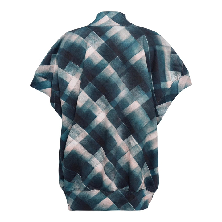 Club21 - Dries Van Noten - Funnel Neck Short Sleeve Sweater - SWEATSHIRTS - Green