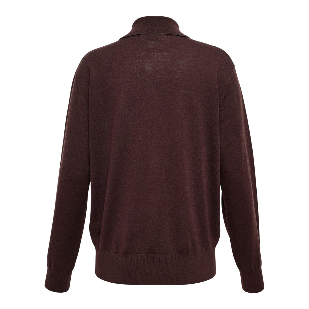 Club21 - Dries Van Noten - Knit Polo - KNIT TOPS - Dark Brown