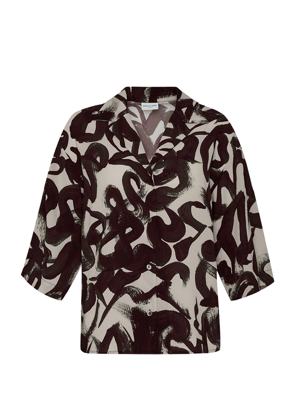 Dries_Van_Noten_Swirls_Print_Shirt-Brown