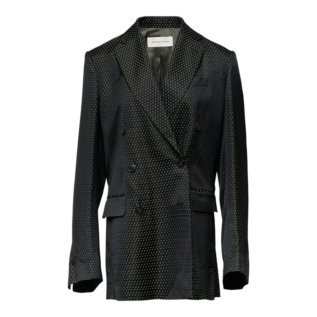 Club21 - Dries Van Noten - Waisted Double Breasted Blazer - JACKETS - Black