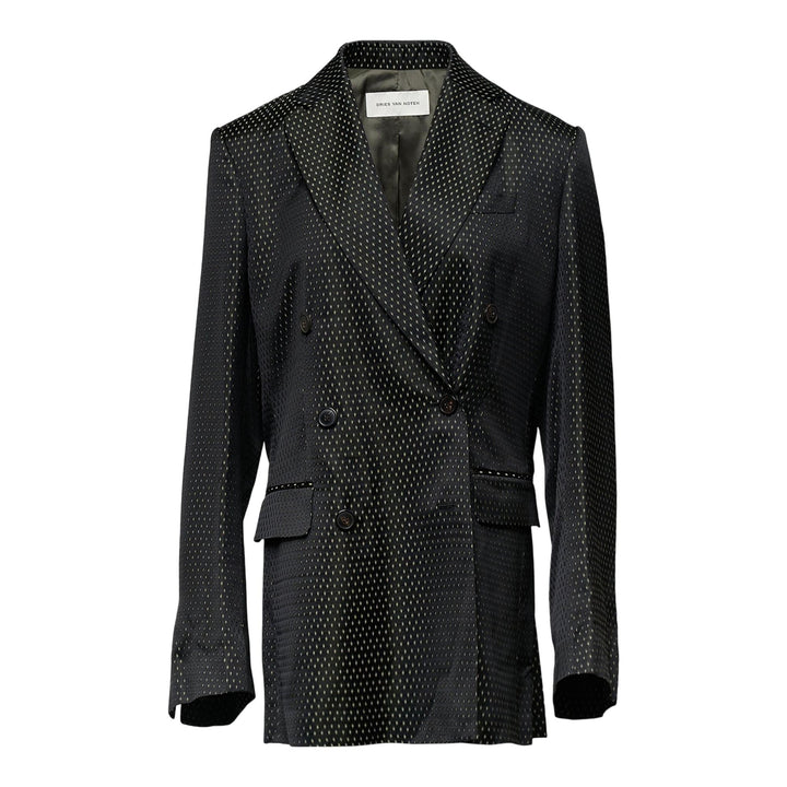 Club21 - Dries Van Noten - Waisted Double Breasted Blazer - JACKETS - Black