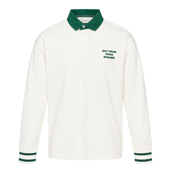 Slogan Long Sleeve Polo