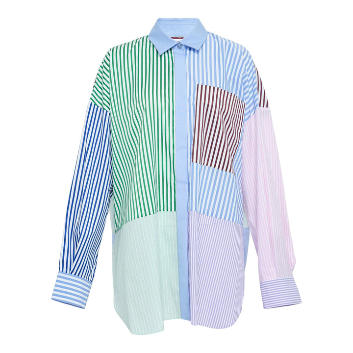 Club21 - ENFOLD - Multi-Stripe Big Shirt - BLOUSES - Multi