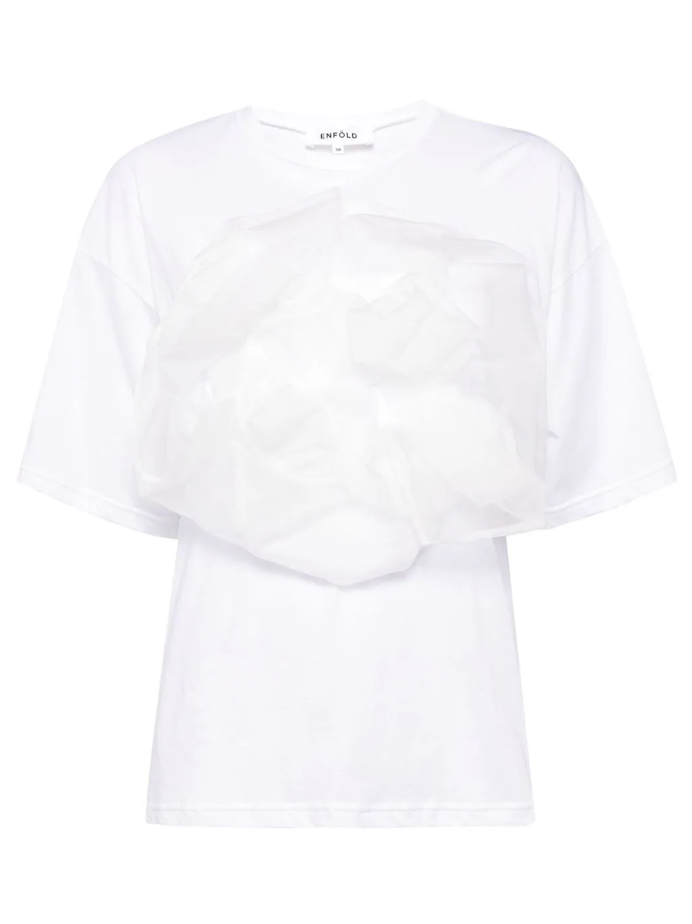  ENFOLD_Organdy_T-Shirt_White