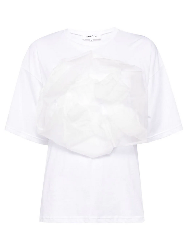  ENFOLD_Organdy_T-Shirt_White