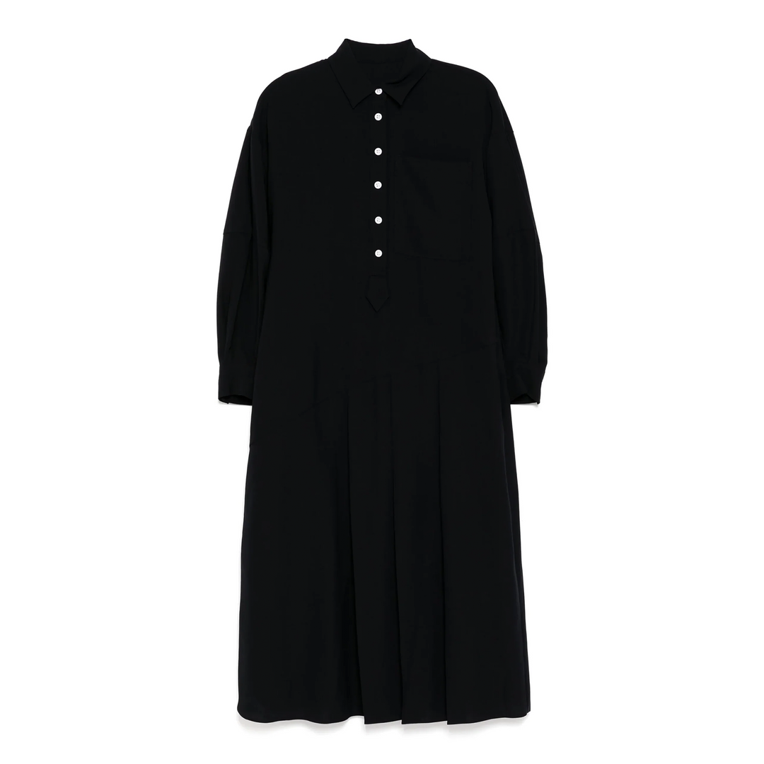 Pleated Shirt Dress