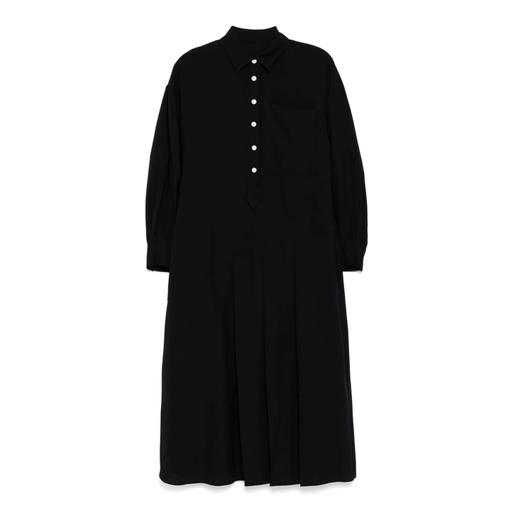 Pleated Shirt Dress