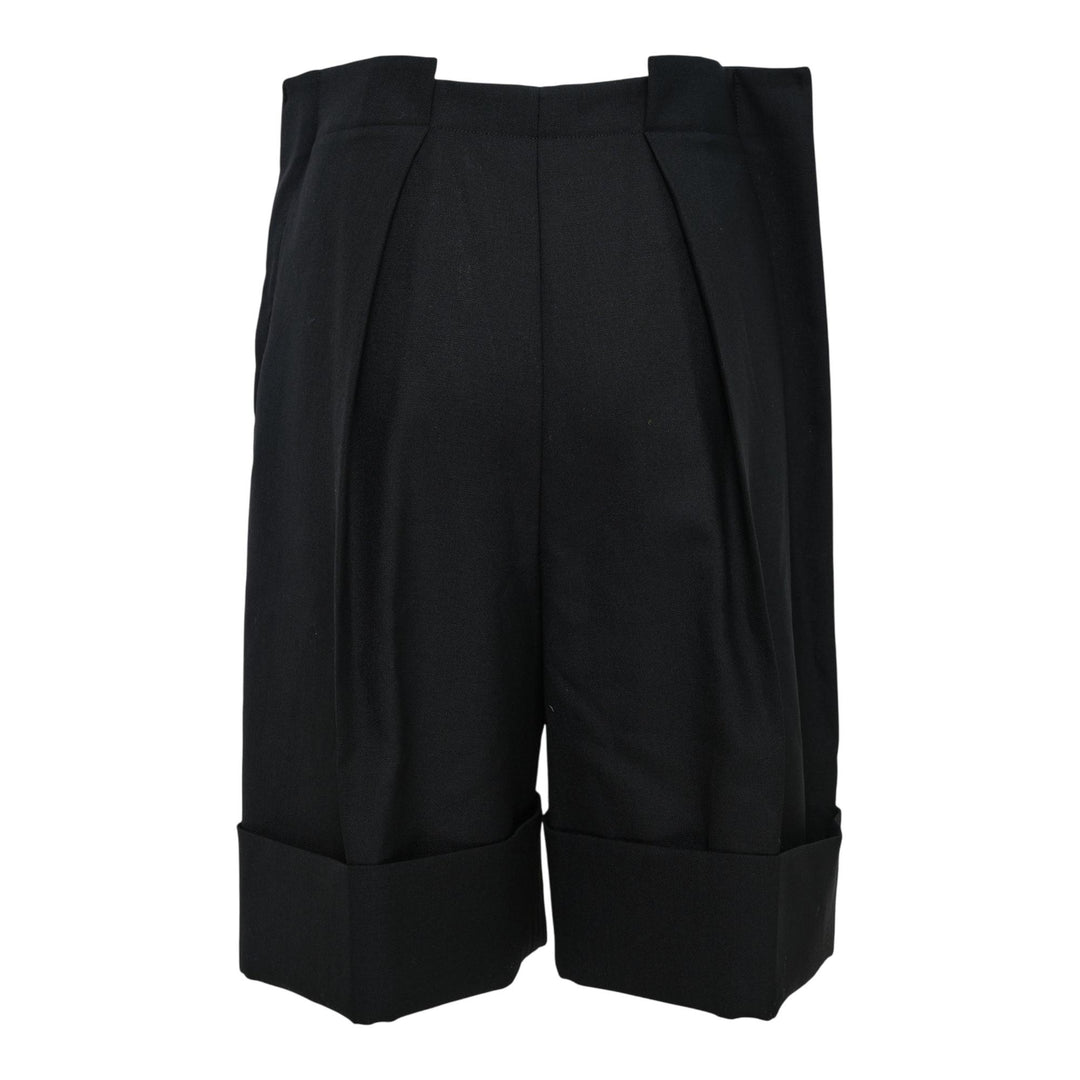 Club21 - ENFOLD - Tucked Bermuda Pants - SHORTS - Black