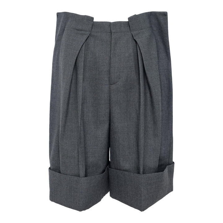 Club21 - ENFOLD - Tucked Bermuda Pants - SHORTS - Grey