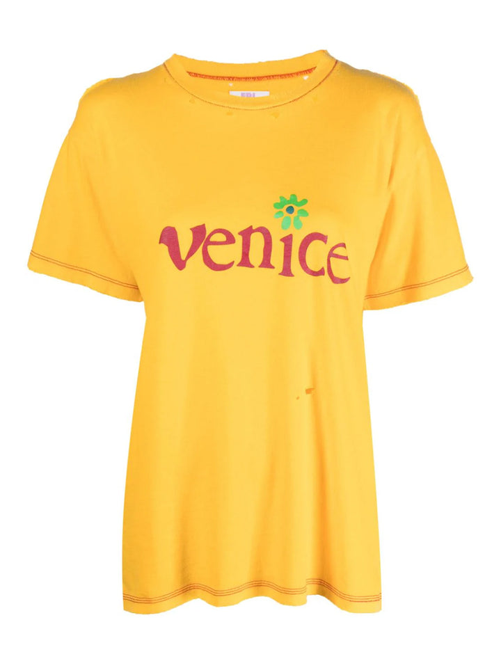     ERL-Unisex-Venice-Knit-T-Shirt-Yellow-1