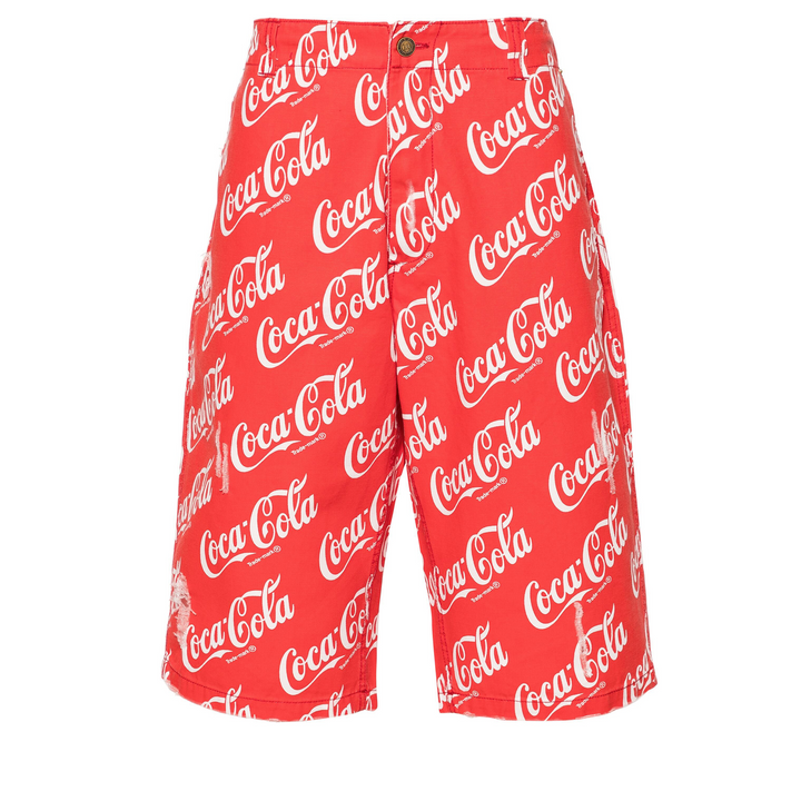 Unisex Printed Canvas Shorts