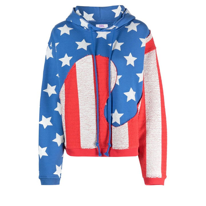 Unisex Stars And Stripes Swirl Sweater