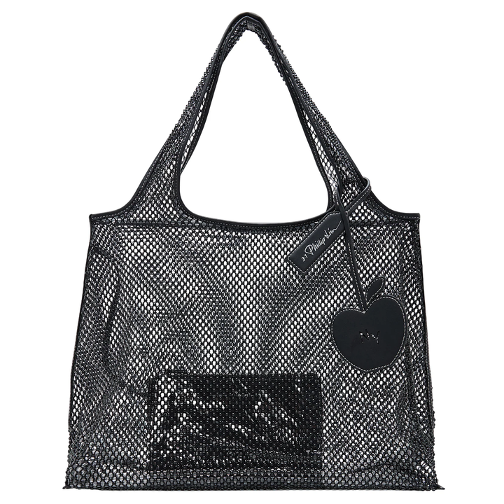 Embellished Mesh Market Tote