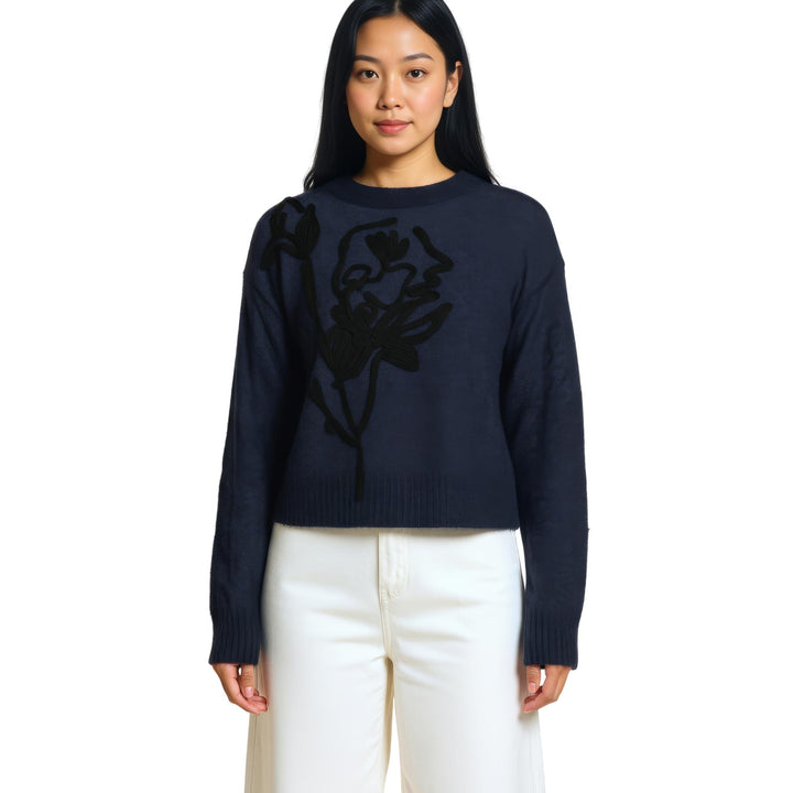 Club21 - Erdem - Crew Neck Jumper - KNIT TOPS - Navy