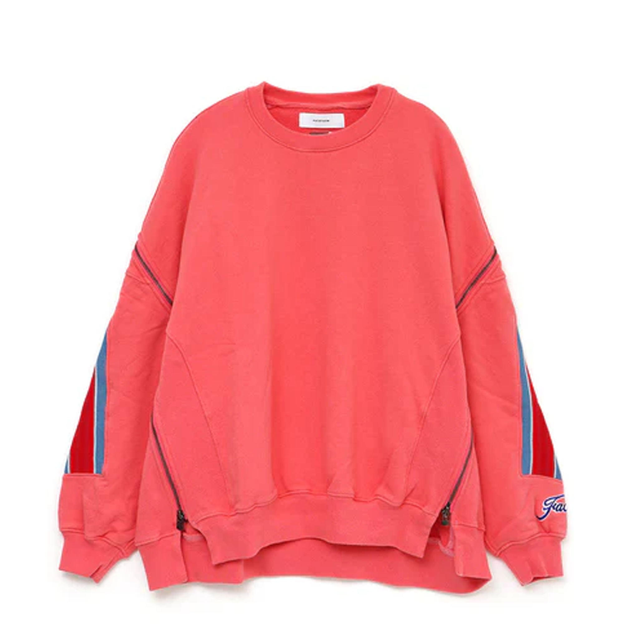 FACETASM RIB SWEAT SHIRT FACETASM RUGBY MIX RIB SWEAT SHIRT