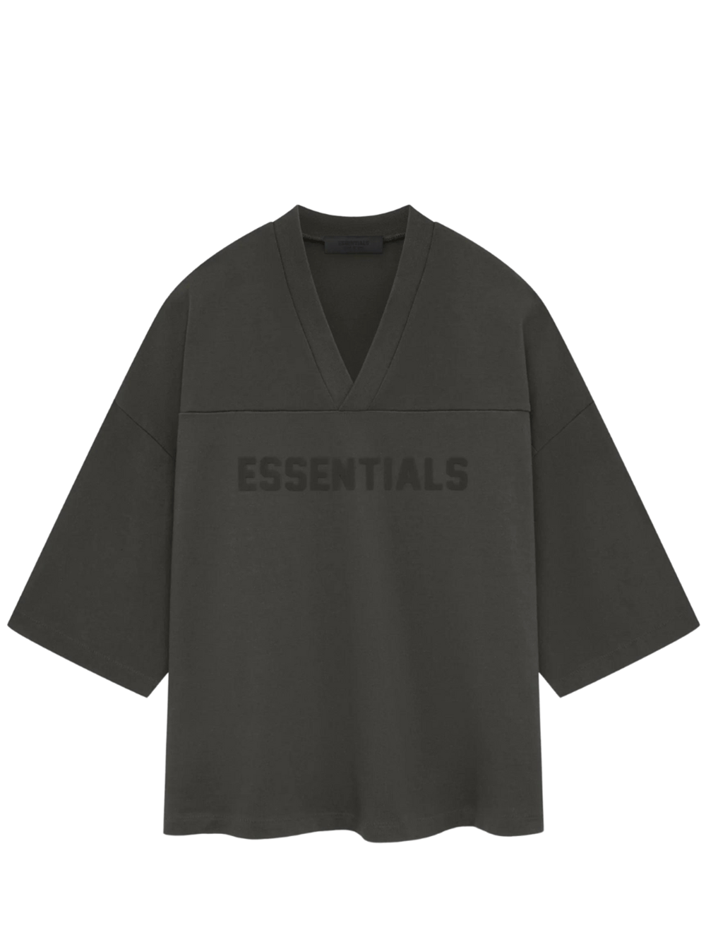 FEAROFGODESSENTIALS_FootballTee_Black