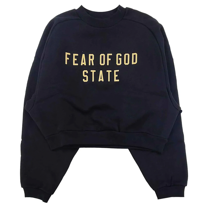 Fleece Cropped Crewneck Sweatshirt