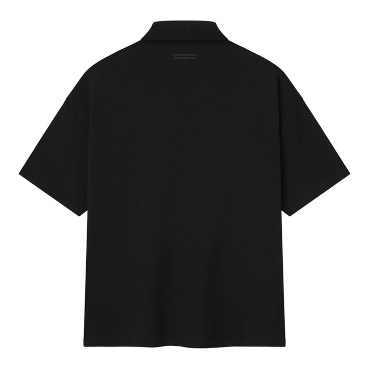 Club21 - Fear of God ESSENTIALS - 90S Fit Pique Short Sleeve Polo - POLOS - Black