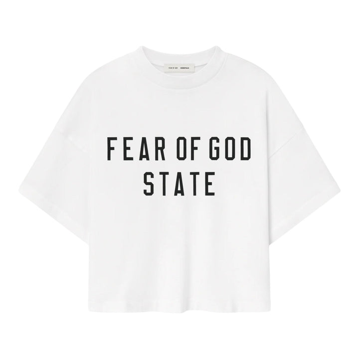Club21 - Fear of God ESSENTIALS - Womens Boxy Tee - TEES - Off-White
