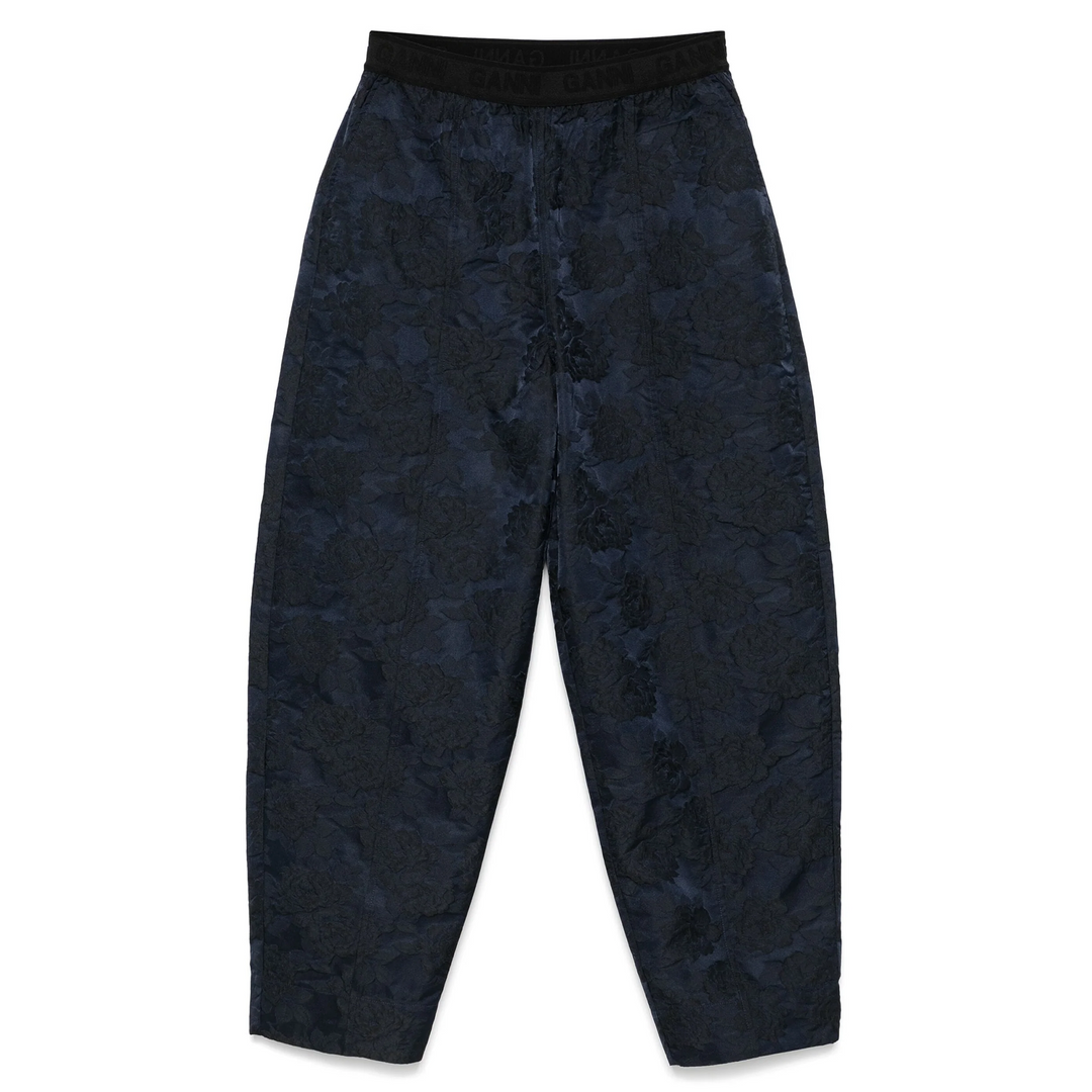 Botanical Jacquard Elasticated Waistband Pants