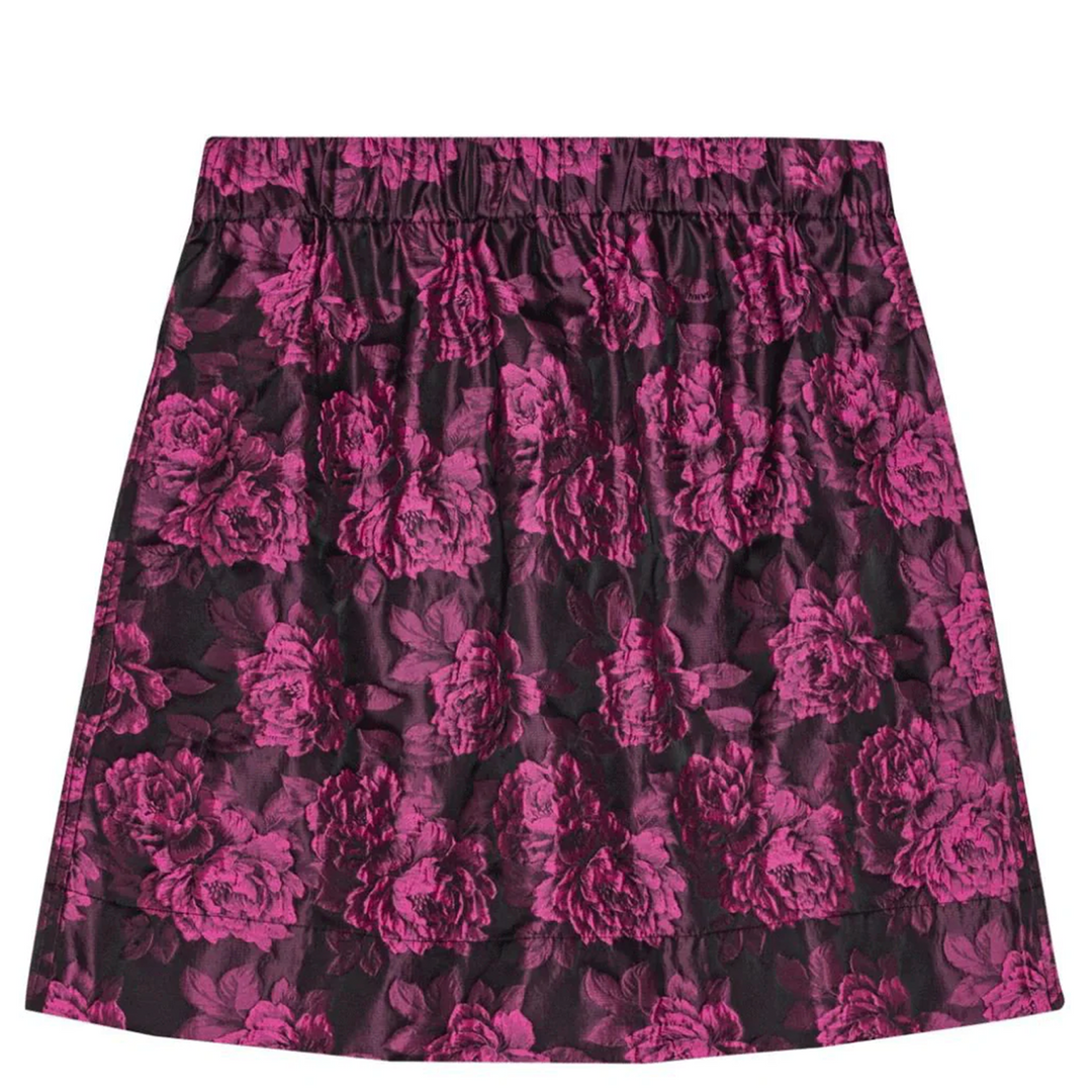 Botanical Jacquard Mini Skirt