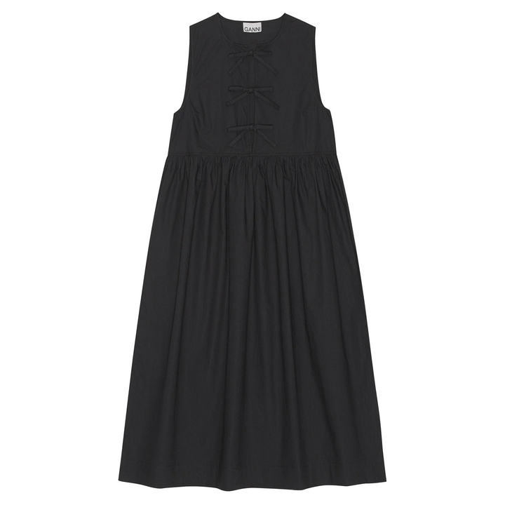 Cotton Poplin Midi Dress