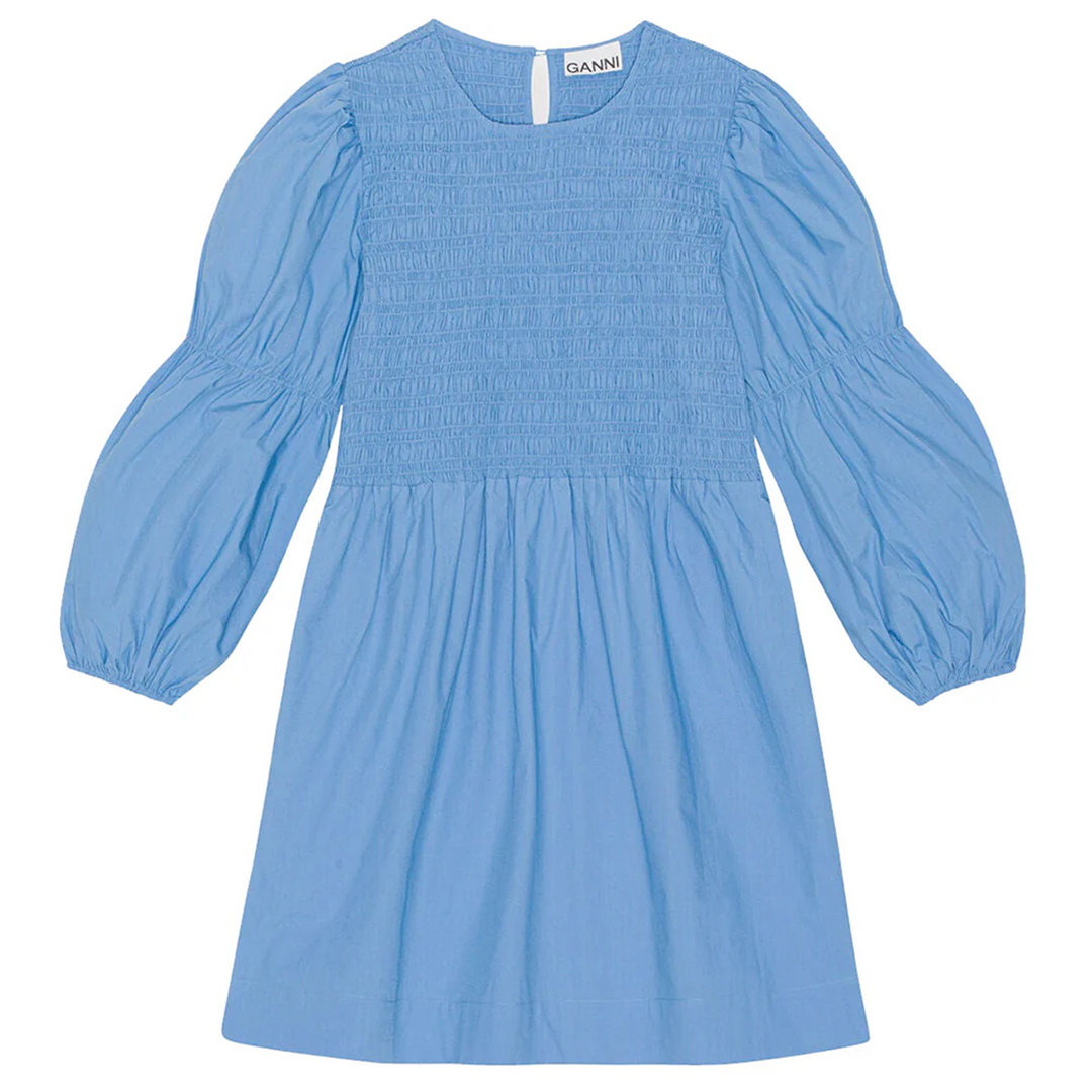 Cotton Poplin Mini Smock Dress Cotton Poplin Mini Smock Dress