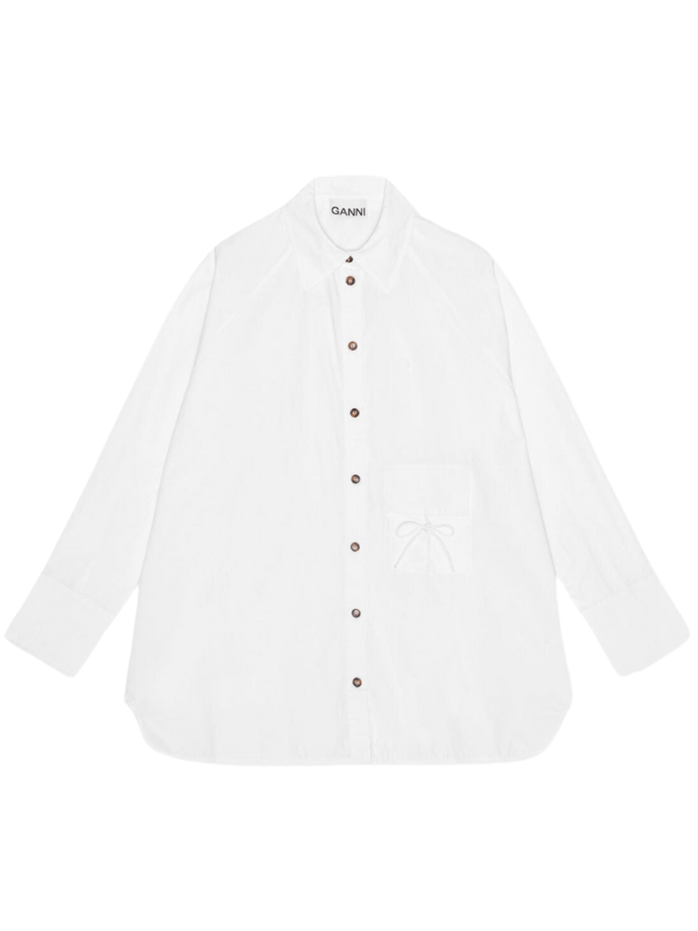 GANNI-Cotton-Poplin-Oversize-Raglan-Top-White-1