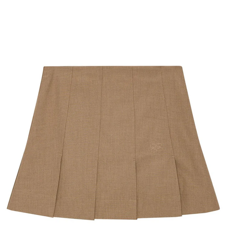 Drapey Melange Mini Skirt