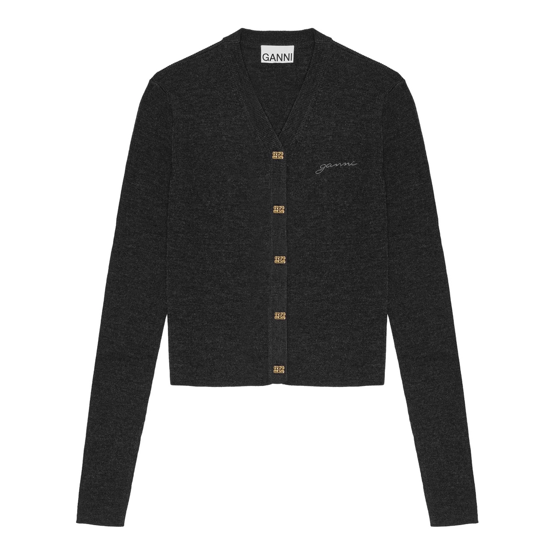 Mini Ribbed Merino Cardigan