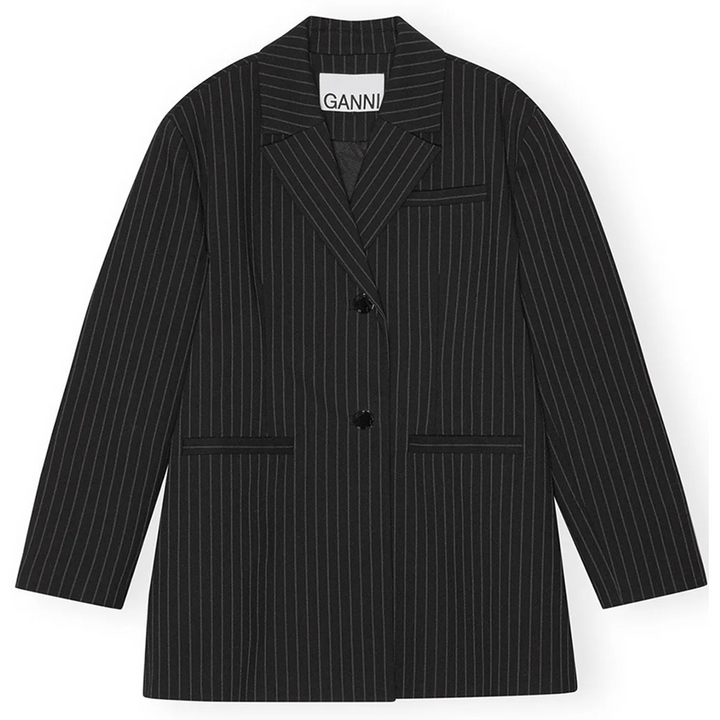 Stretch Stripe Oversized Blazer