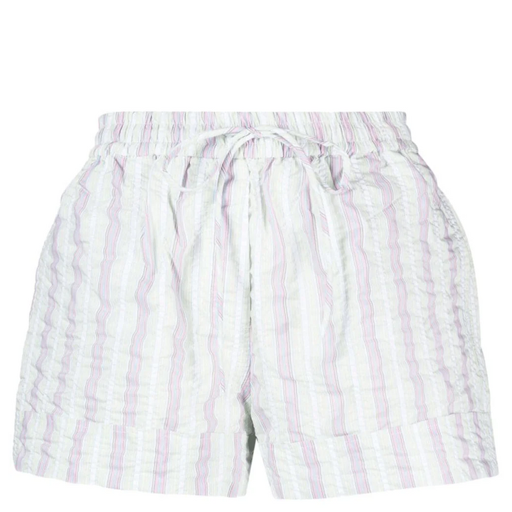 Stripe Seersucker Elasticated Shorts