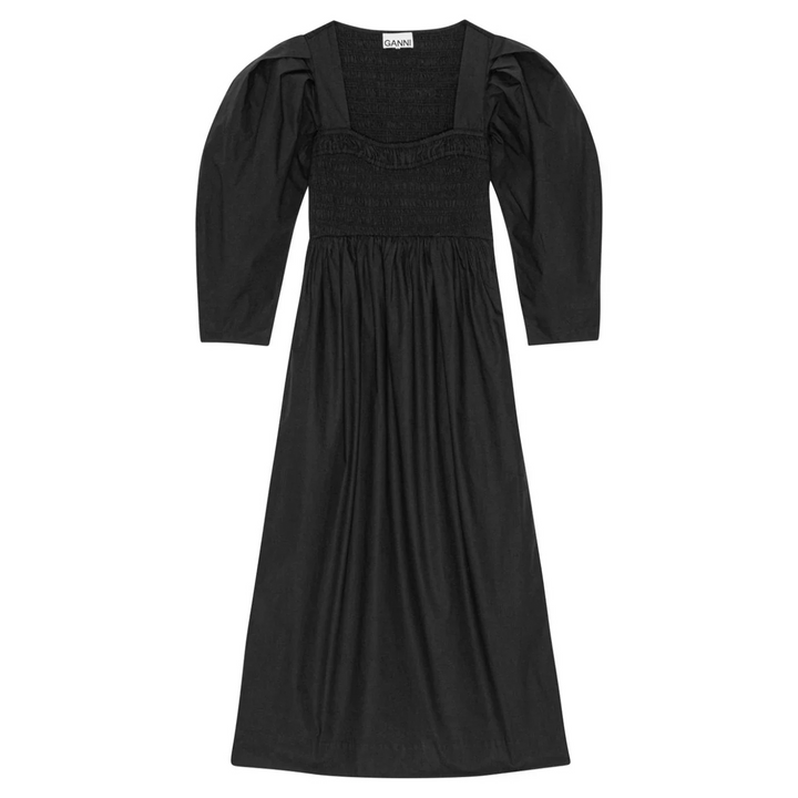 Cotton Poplin Open-Neck Smock Dress Club21.com Cotton Poplin Open-Neck Smock Dress Club21.com