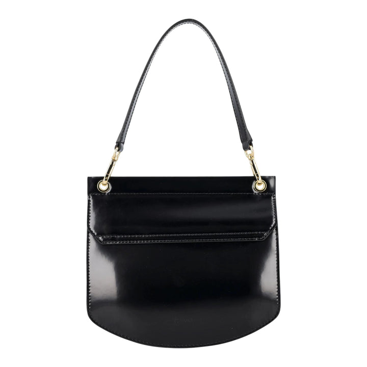 Club21 - GANNI - Apo-G Bag Small Patent - HANDBAGS - Black