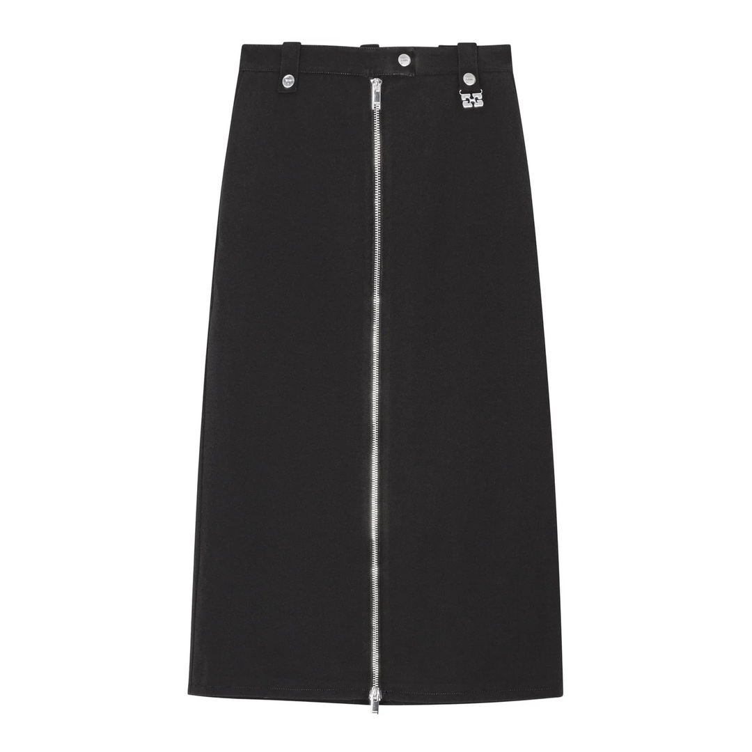 Bonded Crepe Long Skirt