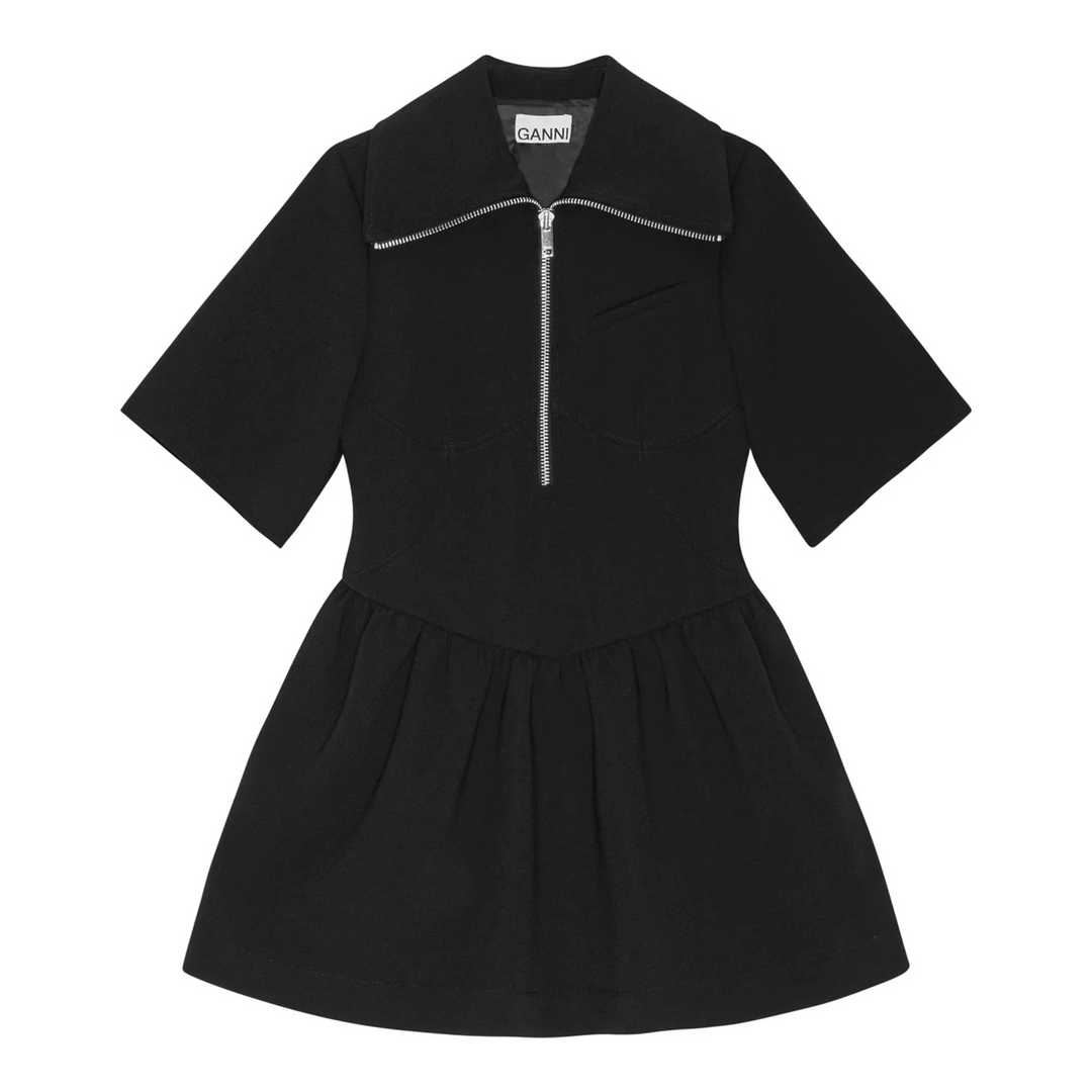 Bonded Crepe Mini Dress