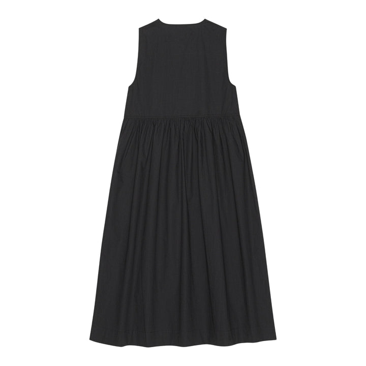 Club21 - GANNI - Cotton Poplin Midi Dress - DRESSES - Black