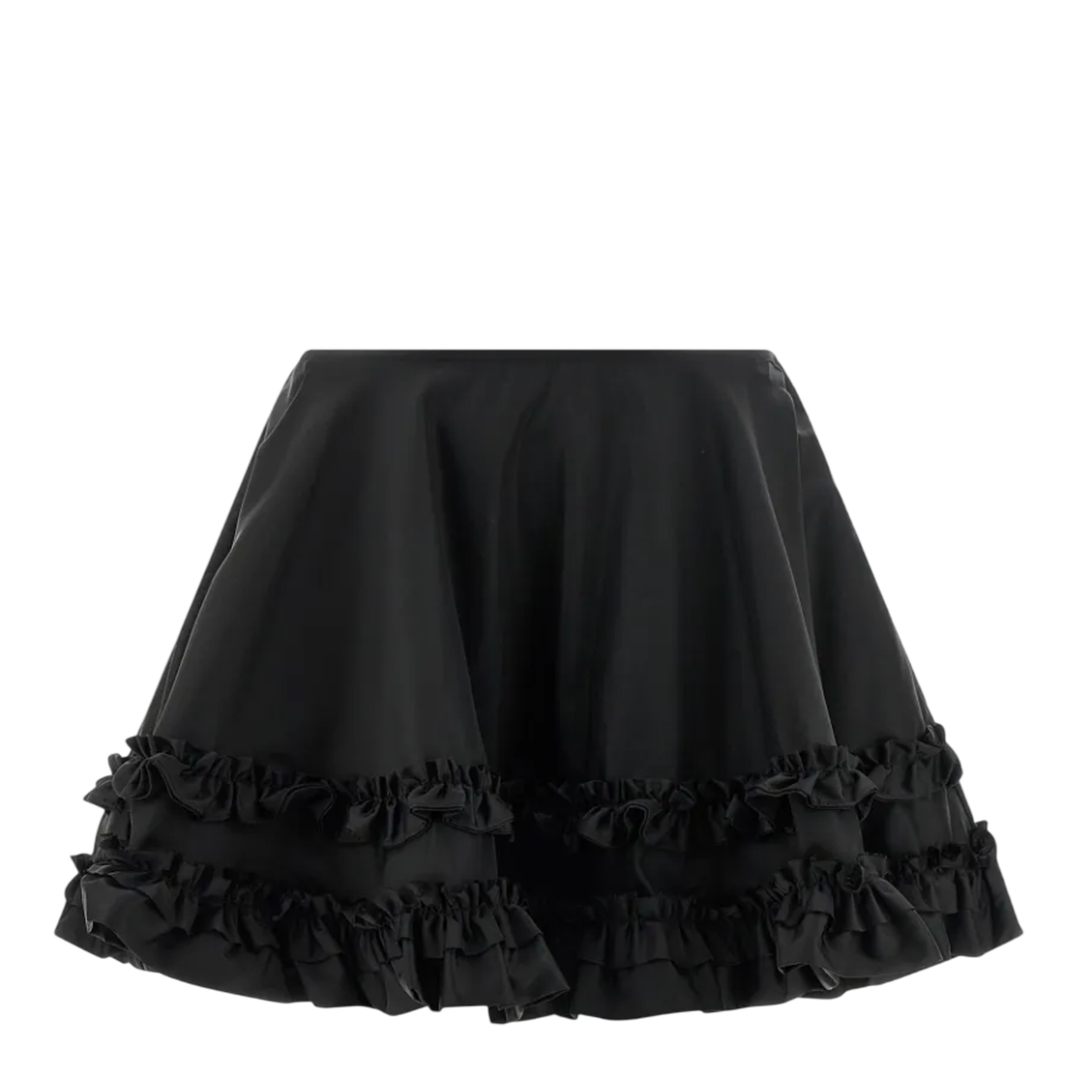 Duchesse Nylon Mini Frill Skirt