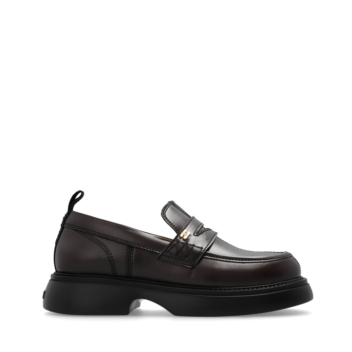 GANNI_Everyday_Loafer_Patent_Brown