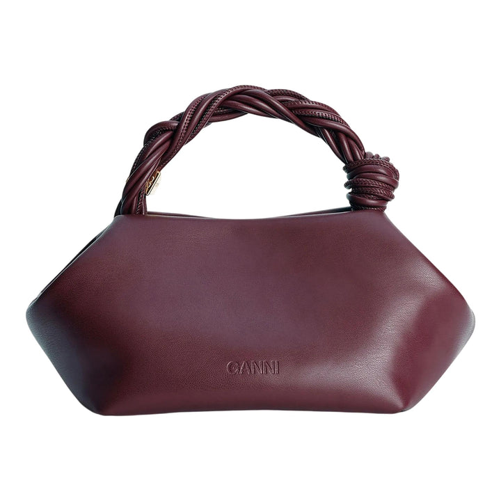 Club21 - GANNI - Ganni Bou Bag Small - HANDBAGS - Burgundy