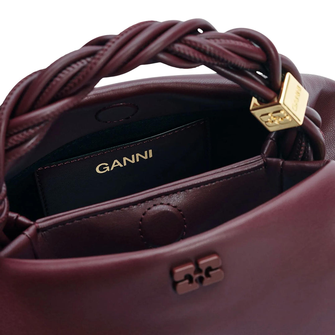 Club21 - GANNI - Ganni Bou Bag Small - HANDBAGS - Burgundy
